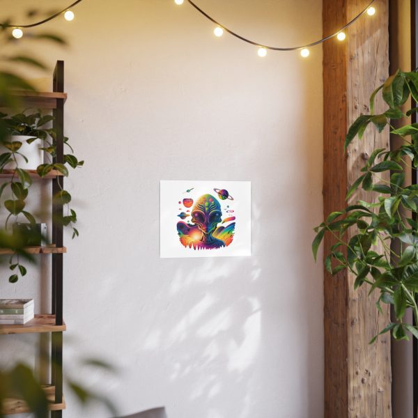 Colorful Alien Art Poster, Psychedelic Wall Decor, Outer Space Prints, Home Decoration, Gift for Sci-Fi Lovers - Image 131