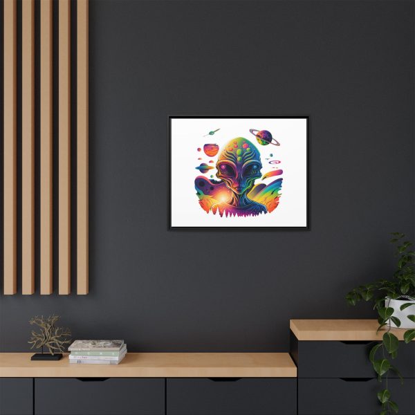 Vibrant Alien Canvas Art Print, Framed Decor for Sci-Fi Lovers, Cosmic Wall Art, Colorful Home Decoration, Unique Gift Idea - Image 172