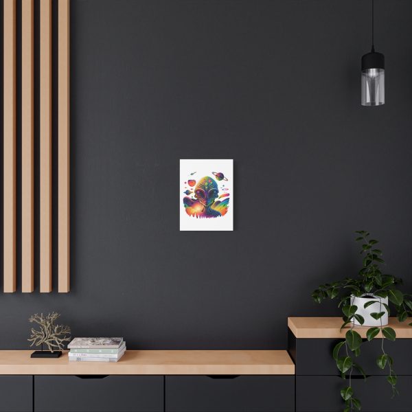 Alien Art Canvas Print, Colorful Wall Decor, Retro Sci-Fi Artwork, Unique Home Accent, Space Lover Gift - Image 12