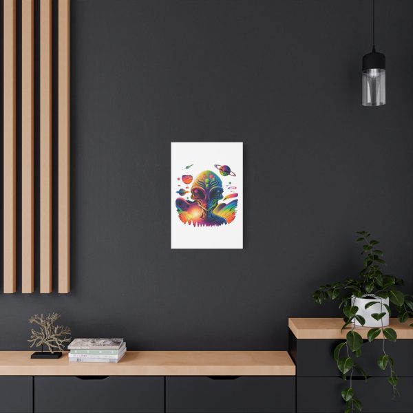 Alien Art Canvas Print, Colorful Wall Decor, Retro Sci-Fi Artwork, Unique Home Accent, Space Lover Gift - Image 52