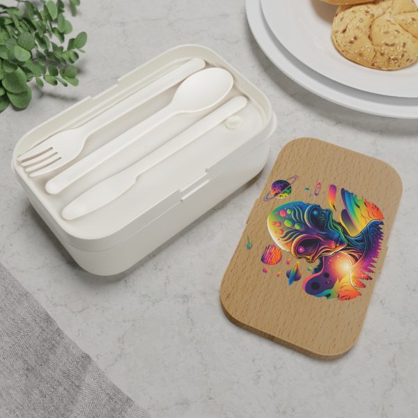 Vibrant Alien Bento Lunch Box - Eco-Friendly Meal Container for Kids & Adults, Perfect for School, Picnics, & Lunches - Image 4