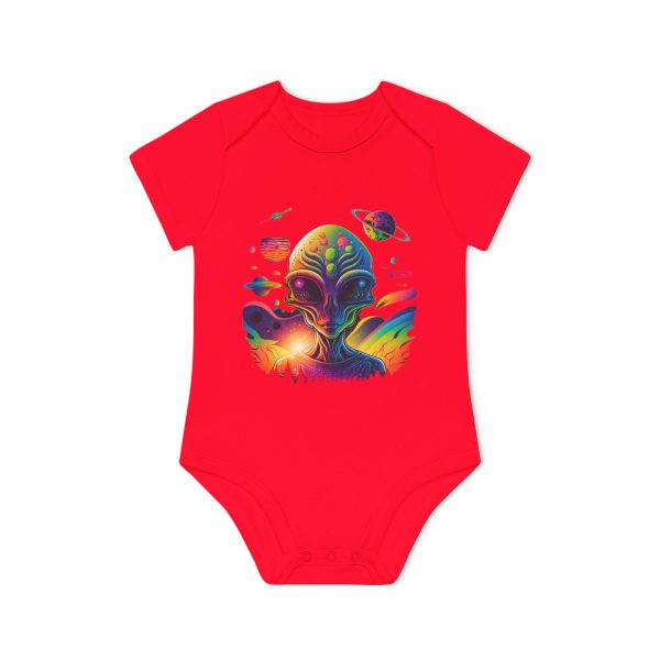 Colorful Alien Baby Bodysuit, Fun Baby Outfit, Cute Infant Clothing, Unique Baby Shower Gift, Organic Cotton Onesie, Space Theme Baby Wear - Image 16