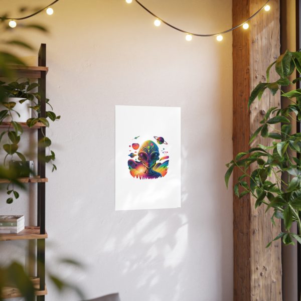 Colorful Alien Art Poster, Psychedelic Wall Decor, Outer Space Prints, Home Decoration, Gift for Sci-Fi Lovers - Image 92