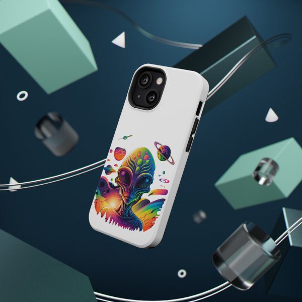 Colorful Alien Phone Case for Protection and Style, Galaxy-Themed Case, Retro Vibe Case, Unique Gift for Sci-Fi Lovers, Planet Design Case - Image 8