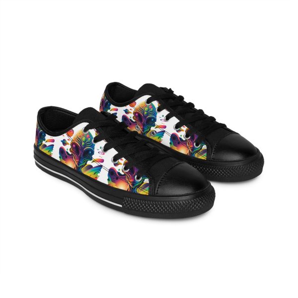 Vibrant Men's Sneakers | Colorful Artistic Low Tops, Unique Casual Footwear, Stylish Streetwear, Gift for Art Lovers