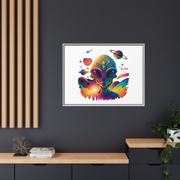 Vibrant Alien Canvas Art Print, Framed Decor for Sci-Fi Lovers, Cosmic Wall Art, Colorful Home Decoration, Unique Gift Idea - Image 128