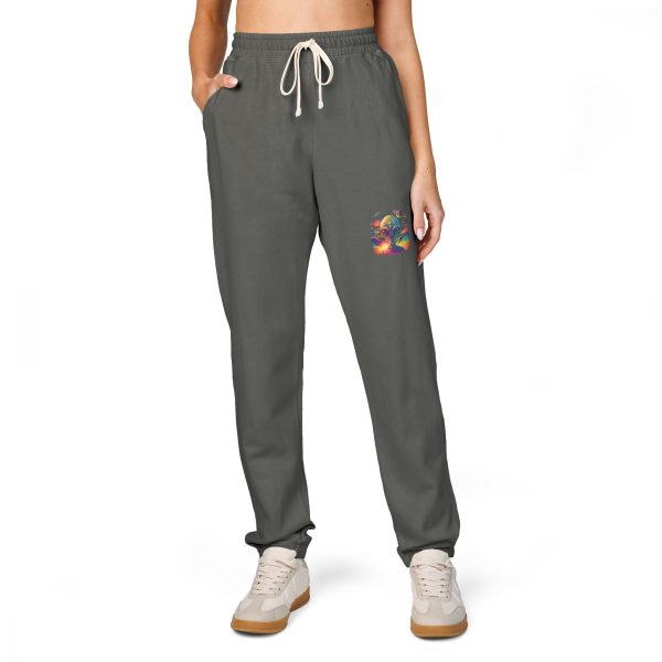 Unisex Garment-Dyed Fleece Sweatpants - Image 3
