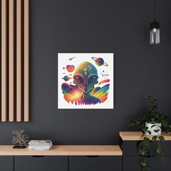 Alien Art Canvas Print, Colorful Wall Decor, Retro Sci-Fi Artwork, Unique Home Accent, Space Lover Gift - Image 40