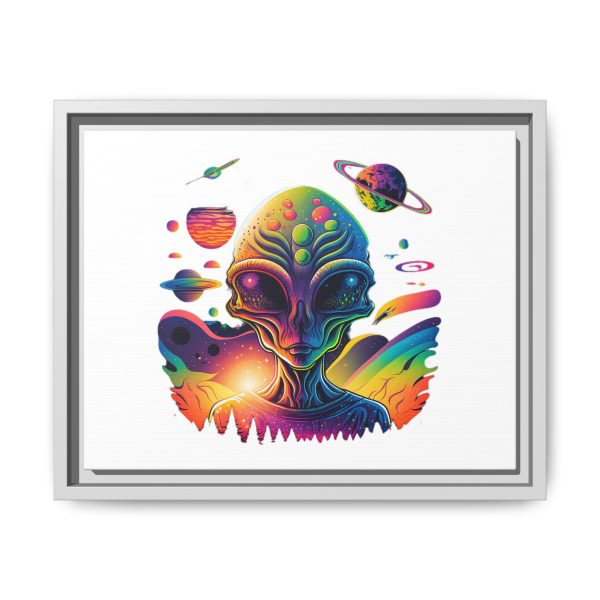 Vibrant Alien Canvas Art Print, Framed Decor for Sci-Fi Lovers, Cosmic Wall Art, Colorful Home Decoration, Unique Gift Idea - Image 69