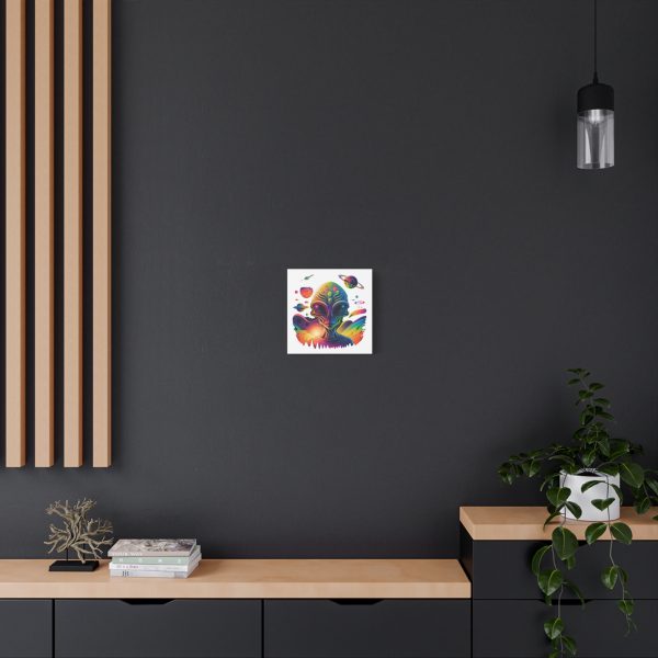 Alien Art Canvas Print, Colorful Wall Decor, Retro Sci-Fi Artwork, Unique Home Accent, Space Lover Gift - Image 20