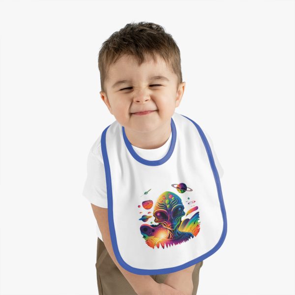 Baby Contrast Trim Jersey Bib - Image 15