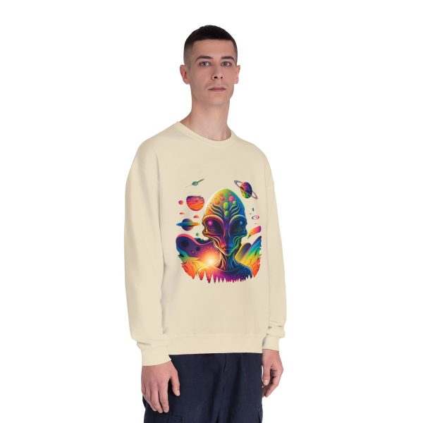 Colorful Alien Space Sweatshirt, Unisex Crewneck Sweatshirt, Perfect for Casual Wear, Gift for Sci-Fi Lovers, Cozy Fall Apparel - Image 15