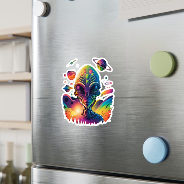 Colorful Alien Vinyl Decals for Decor, Fun Stickers for Laptops, Walls, Windows, Kids' Rooms, Sci-Fi Gifts - Image 11
