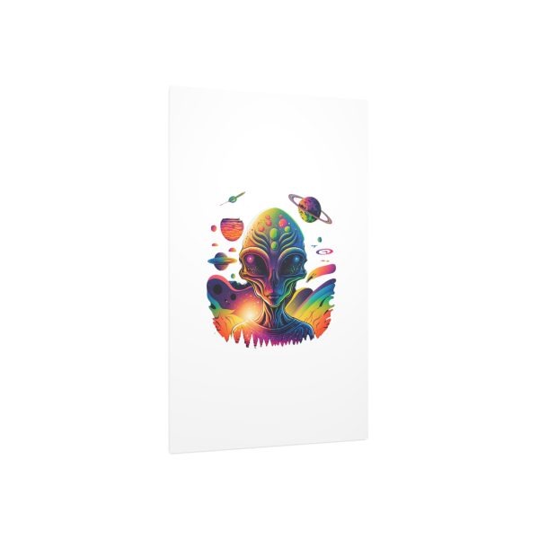 Vibrant Alien Foam Board Art Print, Space Decor, Unique Wall Art, Sci-Fi Home Decor, Gifts for Alien Lovers, Cosmic Alien Poster - Image 62