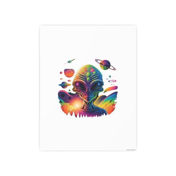 Colorful Alien Art Poster, Psychedelic Wall Decor, Outer Space Prints, Home Decoration, Gift for Sci-Fi Lovers - Image 124