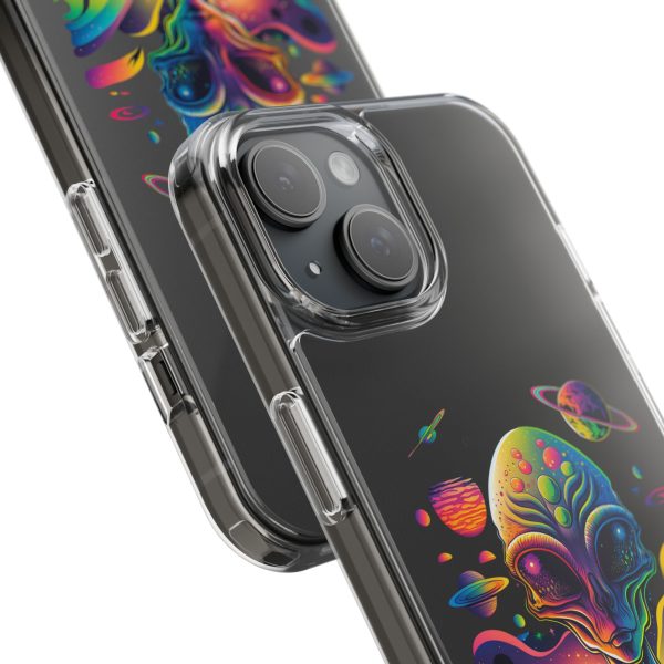 Alien Galaxy Clear Phone Case, Cosmic Phone Cover, Space Lover Gift, Unique Design for iPhone, Galaxy Phone Case - Image 52