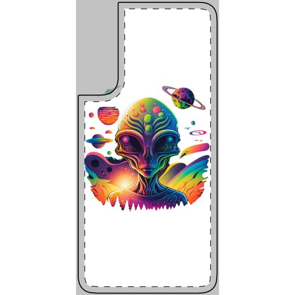 Vibrant Alien Phone Skin, Colorful Phone Case, Galaxy Design, Cosmic Phone Protector, Unique Alien Aesthetic, Gift for Sci-Fi Lovers - Image 13