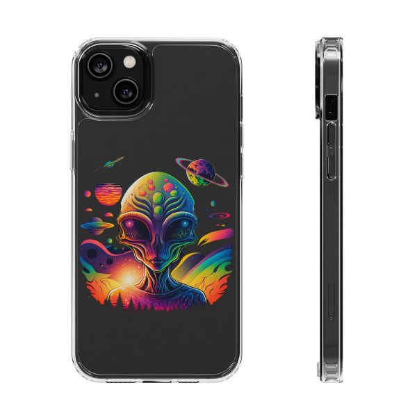 Alien Galaxy Clear Phone Case, Cosmic Phone Cover, Space Lover Gift, Unique Design for iPhone, Galaxy Phone Case - Image 42
