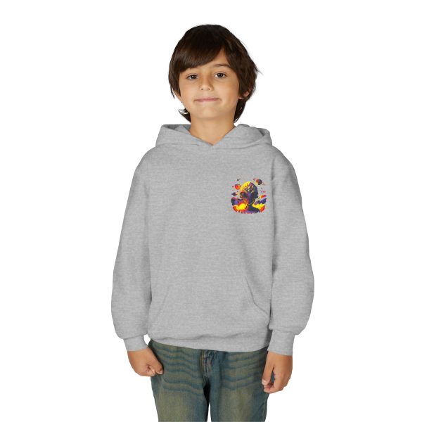 Youth Heavy Blend Hooded Sweatshirt with Colorful Graphic - Image 11