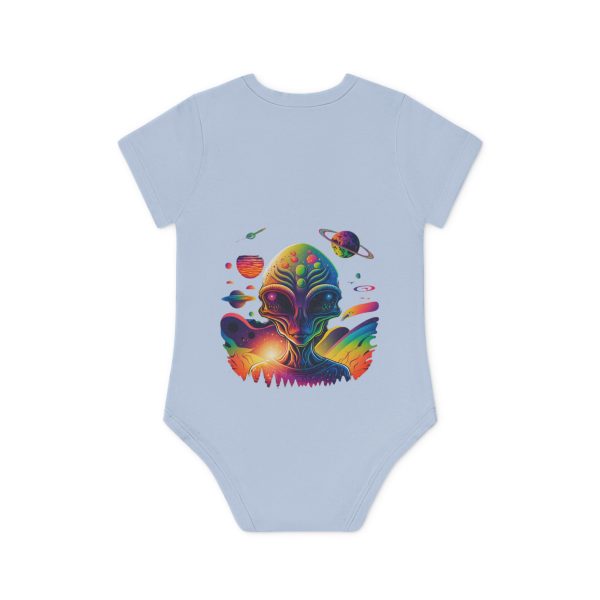 Colorful Alien Baby Bodysuit, Fun Baby Outfit, Cute Infant Clothing, Unique Baby Shower Gift, Organic Cotton Onesie, Space Theme Baby Wear - Image 11