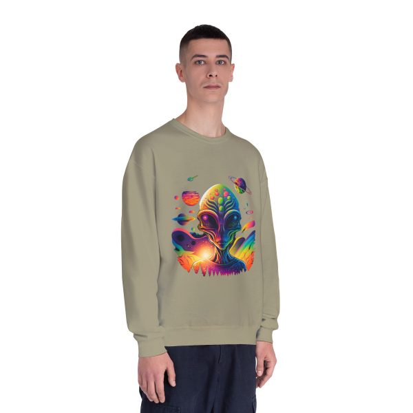 Colorful Alien Space Sweatshirt, Unisex Crewneck Sweatshirt, Perfect for Casual Wear, Gift for Sci-Fi Lovers, Cozy Fall Apparel - Image 19