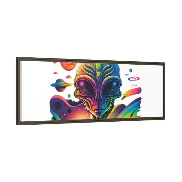 Vibrant Alien Canvas Art Print, Framed Decor for Sci-Fi Lovers, Cosmic Wall Art, Colorful Home Decoration, Unique Gift Idea - Image 186