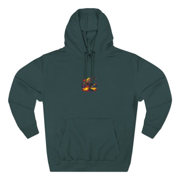 Colorful Three-Panel Fleece Hoodie | Cozy Casual Wear, Gifts for Him/Her, Funky Street Style, Stylish Loungewear, Fall Fashion - Image 15