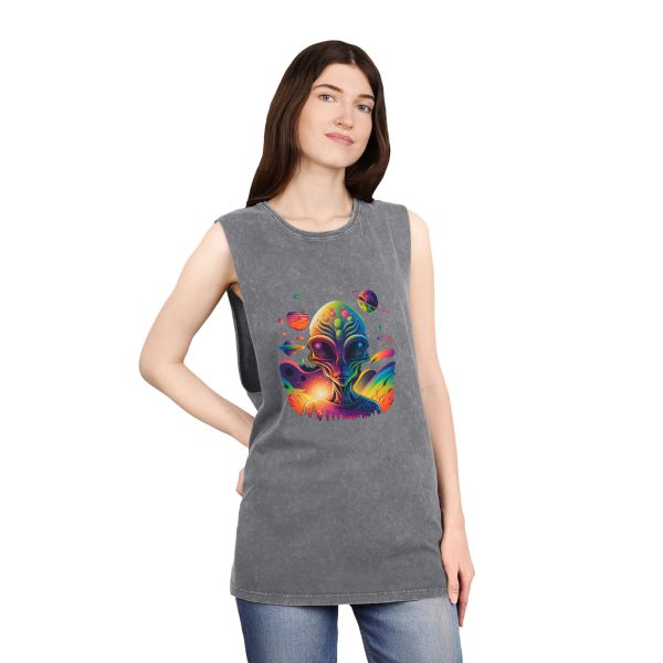 Unisex Stonewash Tank Top - Image 12