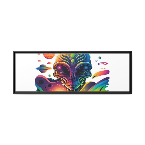 Vibrant Alien Canvas Art Print, Framed Decor for Sci-Fi Lovers, Cosmic Wall Art, Colorful Home Decoration, Unique Gift Idea - Image 181