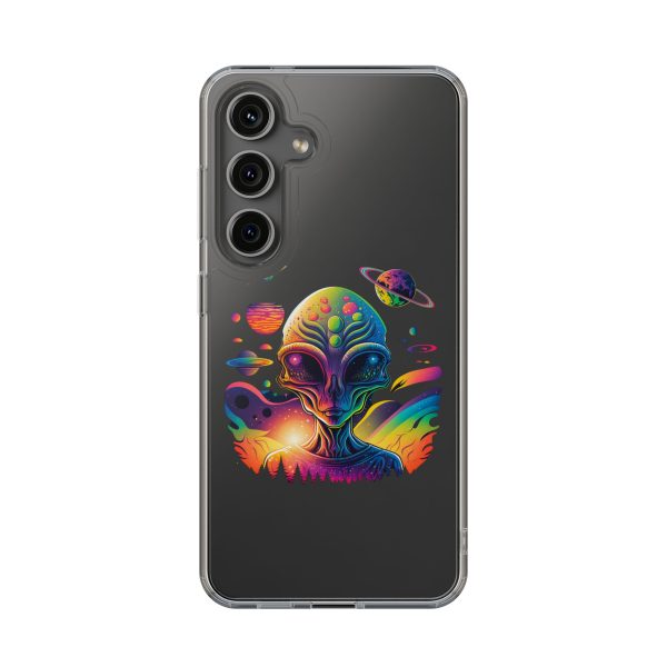 Alien Galaxy Clear Phone Case, Cosmic Phone Cover, Space Lover Gift, Unique Design for iPhone, Galaxy Phone Case - Image 66