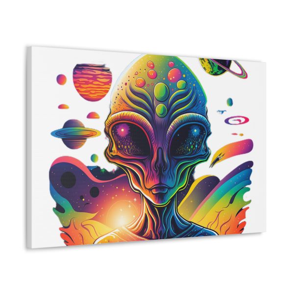 Alien Art Canvas Print, Colorful Wall Decor, Retro Sci-Fi Artwork, Unique Home Accent, Space Lover Gift - Image 70