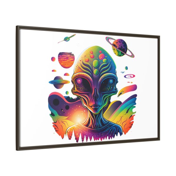 Vibrant Alien Canvas Art Print, Framed Decor for Sci-Fi Lovers, Cosmic Wall Art, Colorful Home Decoration, Unique Gift Idea - Image 130