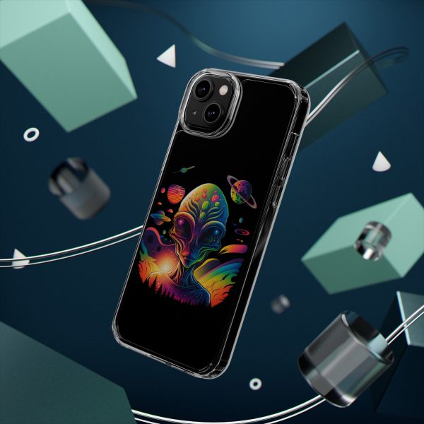 Alien Galaxy Clear Phone Case, Cosmic Phone Cover, Space Lover Gift, Unique Design for iPhone, Galaxy Phone Case - Image 45
