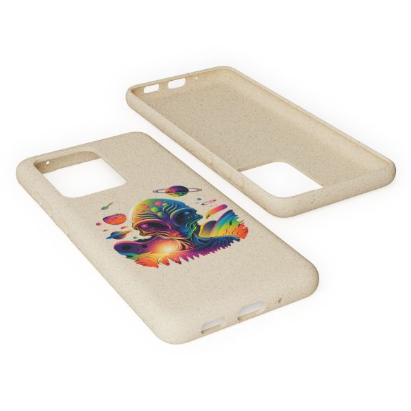 Vibrant Alien Biodegradable Phone Case | Eco-Friendly, Galaxy Inspired, Unique Gift, Trendy Phone Cover, For Space Lovers - Image 12