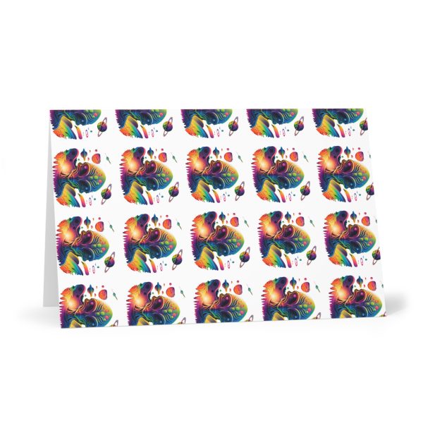 Vibrant Greeting Cards Set (7 pcs) – Colorful Cards for Any Celebration, Artistic Birthday Cards, Unique Thank You Notes, Rainbow Art [...] - Image 4