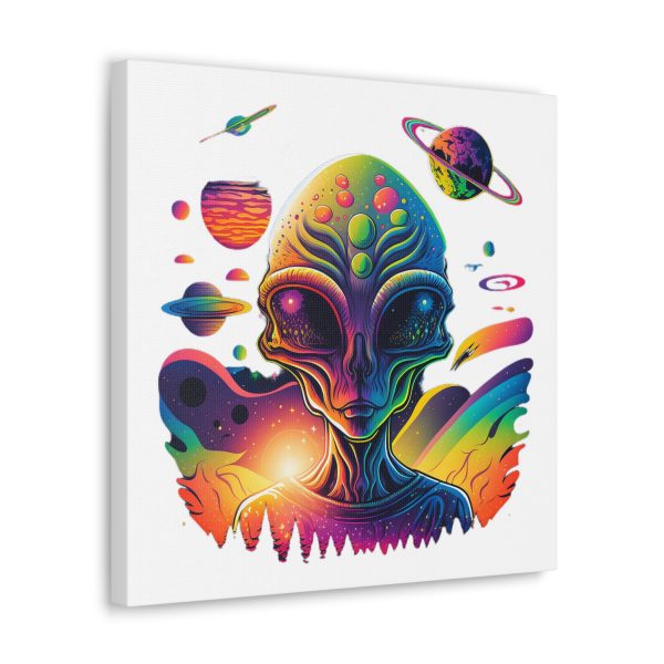 Alien Art Canvas Print, Colorful Wall Decor, Retro Sci-Fi Artwork, Unique Home Accent, Space Lover Gift - Image 30