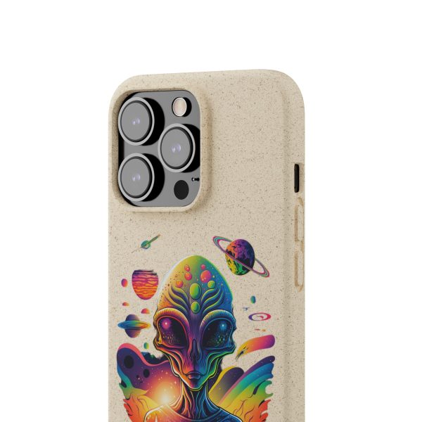 Vibrant Alien Biodegradable Phone Case, Eco-Friendly Galaxy Phone Cover, Unique Gift for Space Lovers, Fun Alien Design, Sustainable [...] - Image 95