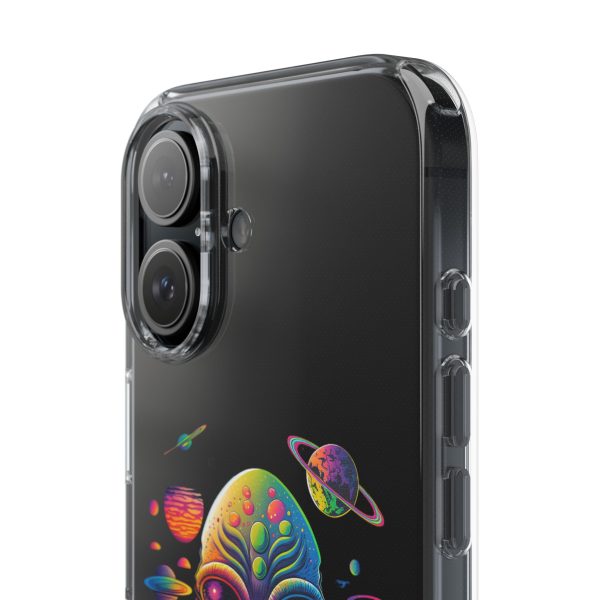 Alien Galaxy Clear Phone Case, Cosmic Phone Cover, Space Lover Gift, Unique Design for iPhone, Galaxy Phone Case - Image 81