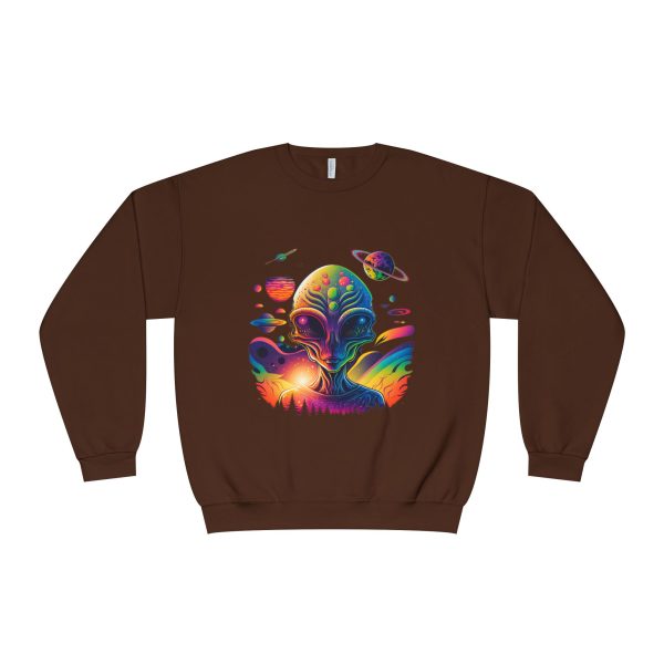 Colorful Alien Space Sweatshirt, Unisex Crewneck Sweatshirt, Perfect for Casual Wear, Gift for Sci-Fi Lovers, Cozy Fall Apparel - Image 25