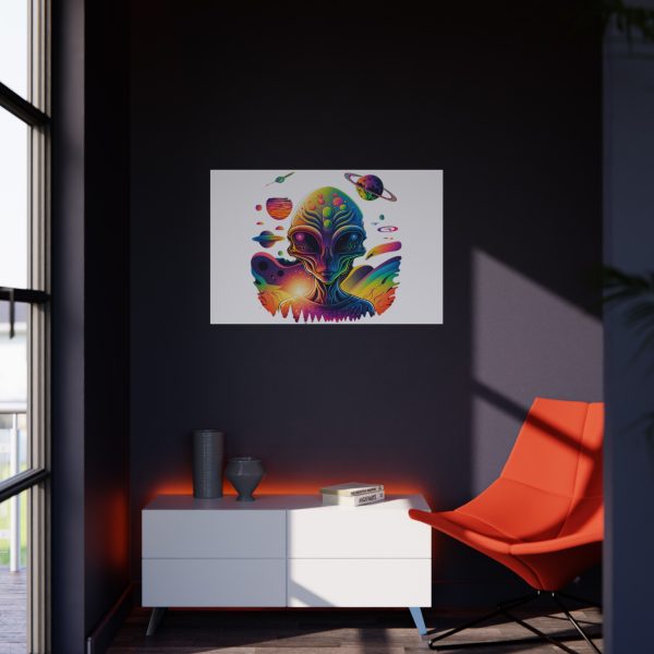 Vibrant Alien Foam Board Art Print, Space Decor, Unique Wall Art, Sci-Fi Home Decor, Gifts for Alien Lovers, Cosmic Alien Poster - Image 32