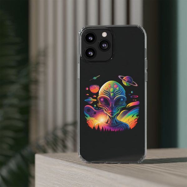 Alien Galaxy Clear Phone Case, Cosmic Phone Cover, Space Lover Gift, Unique Design for iPhone, Galaxy Phone Case - Image 12