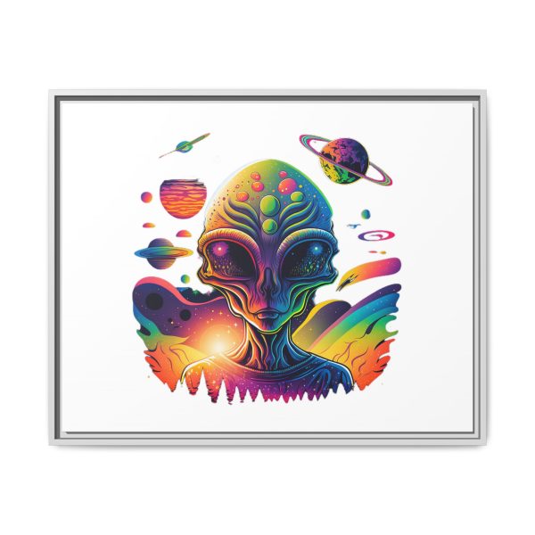 Vibrant Alien Canvas Art Print, Framed Decor for Sci-Fi Lovers, Cosmic Wall Art, Colorful Home Decoration, Unique Gift Idea - Image 177