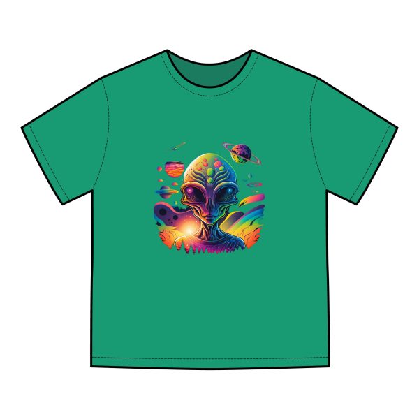 Cosmic Alien Graphic T-Shirt, Space Lover Apparel, Unisex Tee, Unique Gift for Sci-Fi Fans, Casual Wear for Everyday, Festival Outfit - Image 13