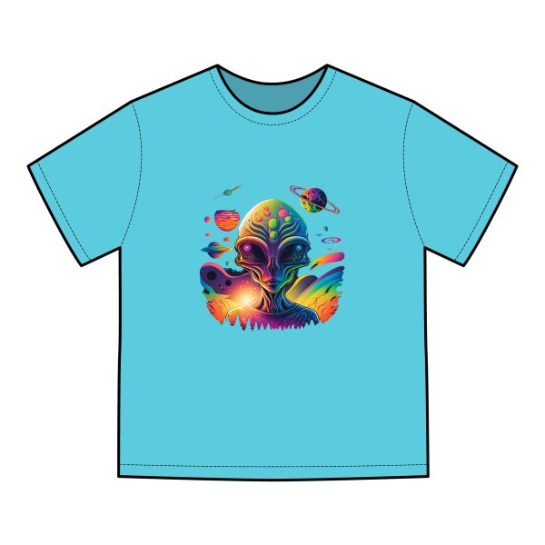 Cosmic Alien Graphic T-Shirt, Space Lover Apparel, Unisex Tee, Unique Gift for Sci-Fi Fans, Casual Wear for Everyday, Festival Outfit - Image 15