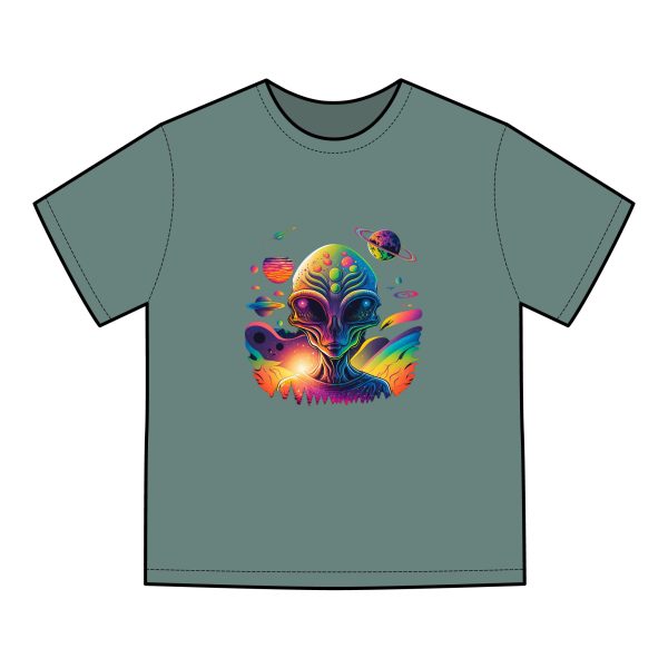 Cosmic Alien Graphic T-Shirt, Space Lover Apparel, Unisex Tee, Unique Gift for Sci-Fi Fans, Casual Wear for Everyday, Festival Outfit - Image 17