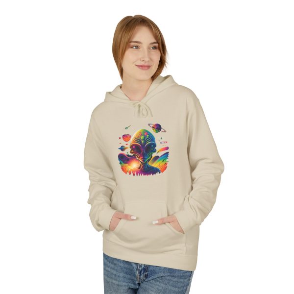 Vibrant Artistic Fleece Hoodie, Cozy Unisex Sweatshirt, Colorful Graphic Hoodie, Trendy Casual Wear, Unique Gift Idea, Streetwear Style - Image 19