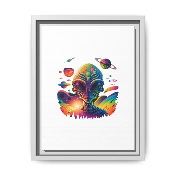 Vibrant Alien Canvas Art Print, Framed Decor for Sci-Fi Lovers, Cosmic Wall Art, Colorful Home Decoration, Unique Gift Idea - Image 141
