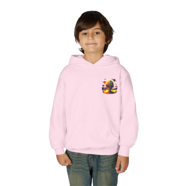 Youth Heavy Blend Hooded Sweatshirt with Colorful Graphic - Image 43