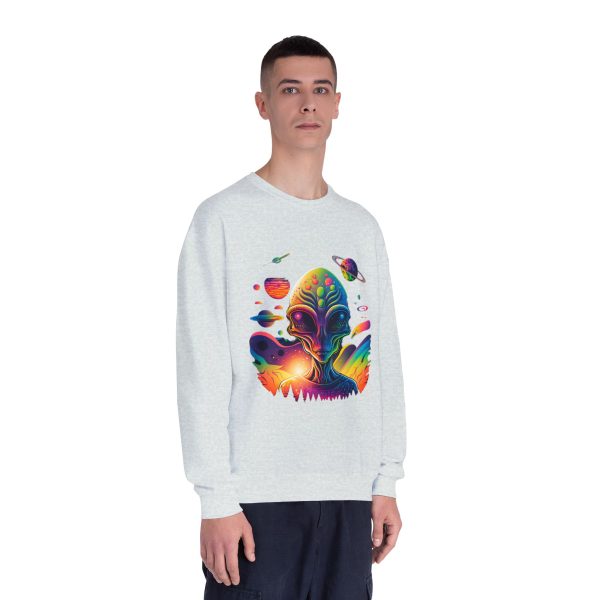 Colorful Alien Space Sweatshirt, Unisex Crewneck Sweatshirt, Perfect for Casual Wear, Gift for Sci-Fi Lovers, Cozy Fall Apparel - Image 43