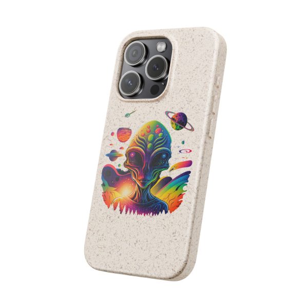 Vibrant Alien Biodegradable Phone Case, Eco-Friendly Galaxy Phone Cover, Unique Gift for Space Lovers, Fun Alien Design, Sustainable [...] - Image 166